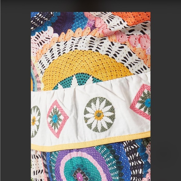 NEVER FULLY DRESSED
Crochet Print Malibu Midi Dress in Cotton-poplin - Picture 4 of 9